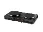 Table de cuisson double SilverCrest noire.