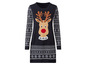 Un pull de Noël bleu marine avec un motif de renne