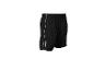 Short de sport Crivit noir pour homme avec bande blanche et logo