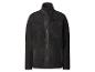 Veste polaire noire pour homme avec col montant et poches zippées.