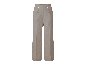Pantalon en lin pour femme à taille haute et boutons décoratifs