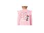 Sweat-shirt rose pour fille avec le numéro 28 et un personnage de dessin animé au dos.