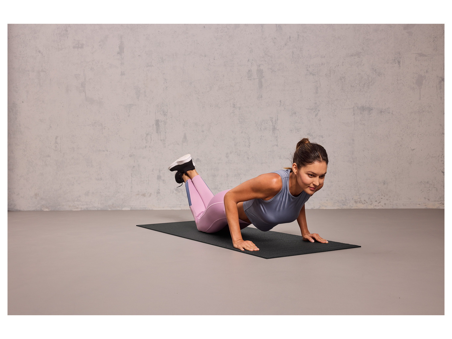 Tapis De Yoga Et Gymnastique Double Face En Jute Naturelle 183 X 61 Cm - Newgen Medicals Violet Antidérapant