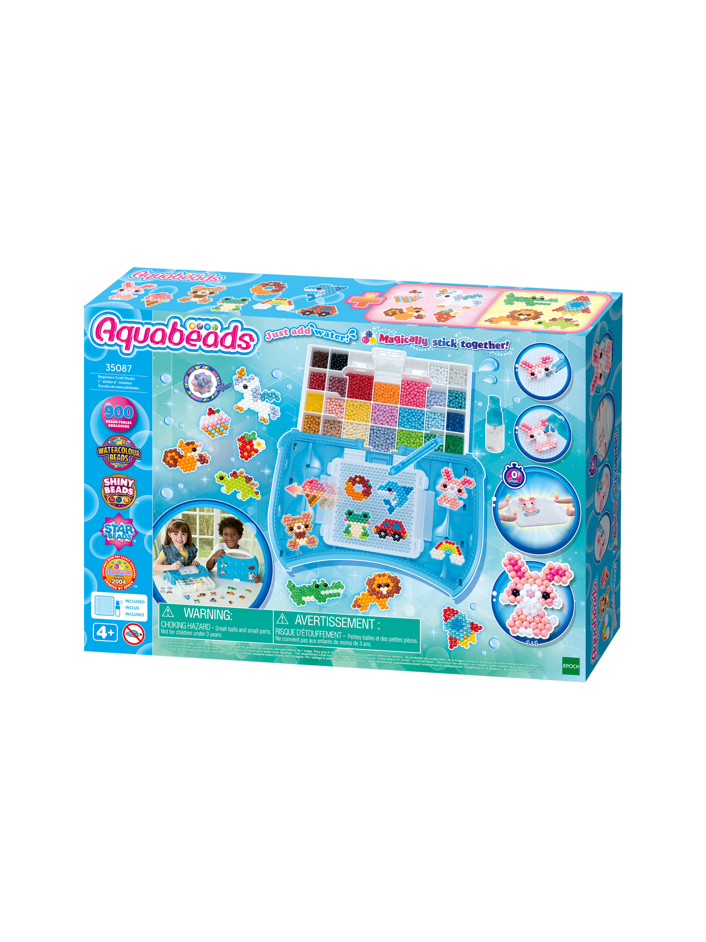 AQUABEADS Kit de démarrage Studio de création, activation par l'eau.