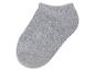 Chaussettes grises courtes en coton.