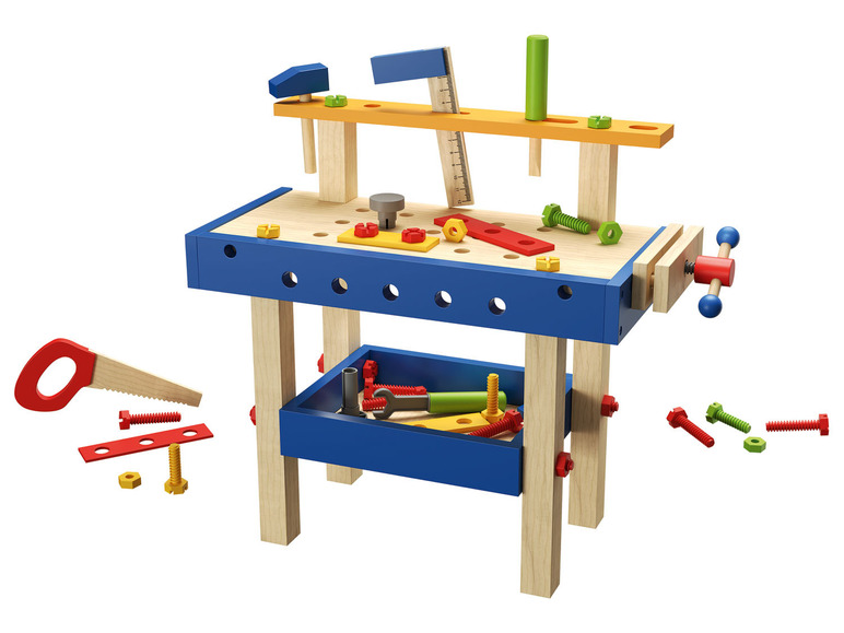 Aller en mode plein écran : Playtive Table de maquillage, chariot de courses ou établi en bois - Image 12