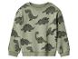 Sweat-shirt vert pour enfant avec imprimé dinosaures