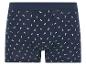 Boxers bleu marine à motif ancre.