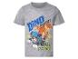 T-shirt gris pour enfant avec un chiot et un dinosaure, texte 'DINO EXPERT' et 'PAW PATROL'.
