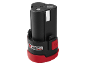 Batterie compacte 12V pour outil électrique en noir et rouge avec logo X12V Team.