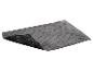 Tapis de bain gris à motif losanges avec envers antidérapant
