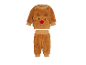 LUPILU® Ensemble en peluche pour bébé avec motif de renne.