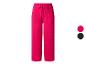 Pantalon large fuchsia avec cordon de serrage à la taille.