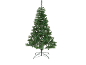 Sapin de Noël artificiel vert avec support métallique sur fond noir