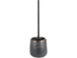 Brosse de toilette avec support en céramique de couleur anthracite