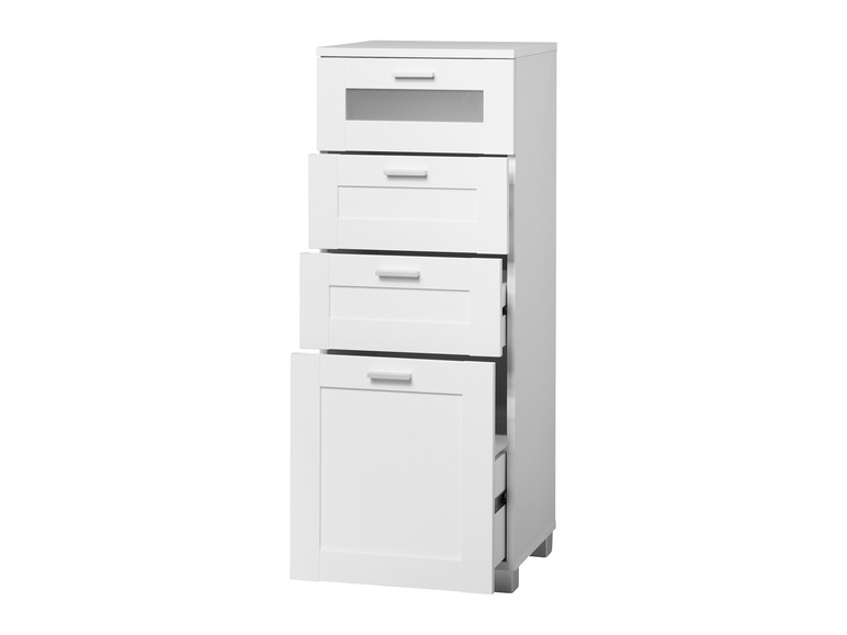 Aller en mode plein écran : Meuble de salle de bains Basel, 37 x 97,9 x 34,8 cm, blanc - Image 6