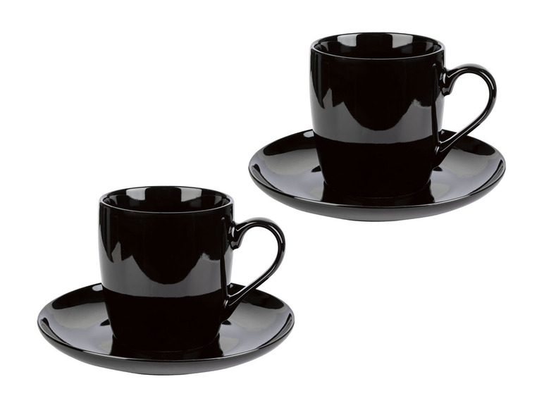 Aller en mode plein écran : ERNESTO® Set de 2 tasses avec soucoupe, en porcelaine - Image 2