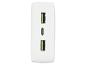 Bloc chargeur portable avec ports USB-A et USB-C.