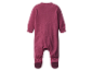 Une grenouillère bébé bordeaux.