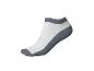 Chaussette de sport blanche et grise, coupe basse