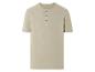 T-shirt beige à boutons henley pour homme.