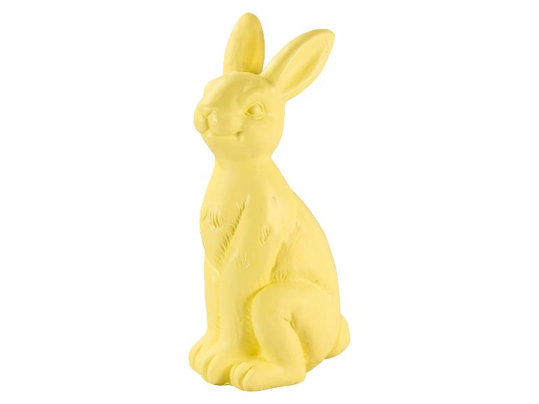 Lapin de Pâques jaune en chocolat blanc
