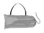 Sac de rangement gris pour équipement de camping.