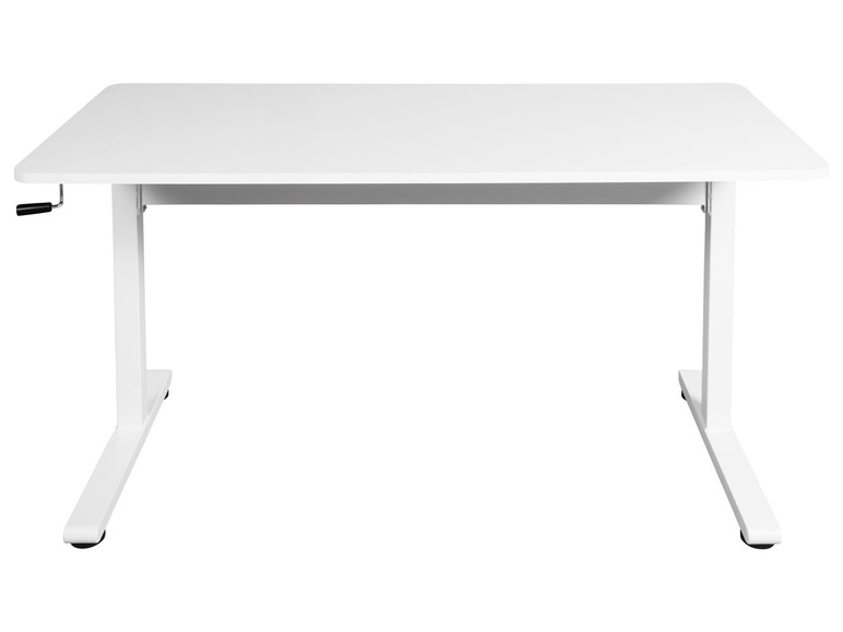 Aller en mode plein écran : LIVARNO home Bureau réglable en hauteur, 140 x 70-117 cm x 60 cm, blanc - Image 4