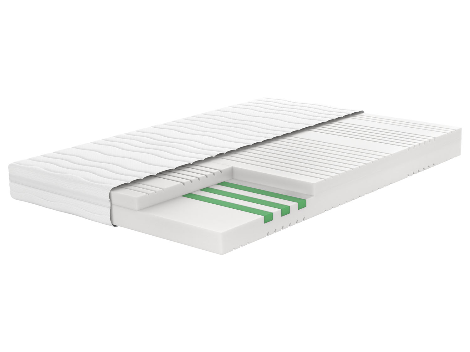 LIVARNO home Matelas en mousse froide, 7 zones, H2, 160 x 200 cm