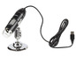 Un microscope USB noir Bresser avec un support