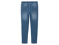 Jean bleu avec taille élastique.