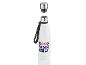 Une gourde isotherme blanche avec l'inscription 'Good Vibes Only'
