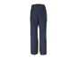 Pantalon de ski homme bleu foncé avec renforts noirs aux chevilles.