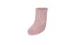 Chaussette bébé rose à rayures verticales