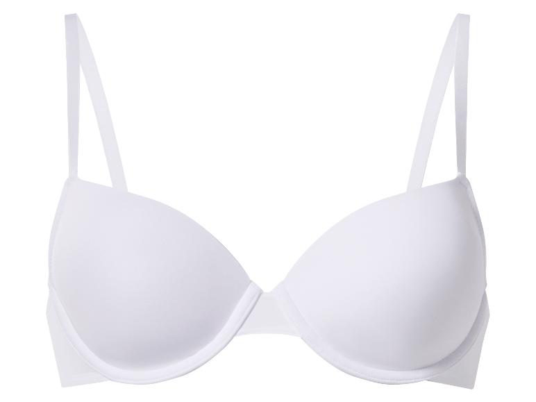 Soutien-gorge blanc uni à fines bretelles