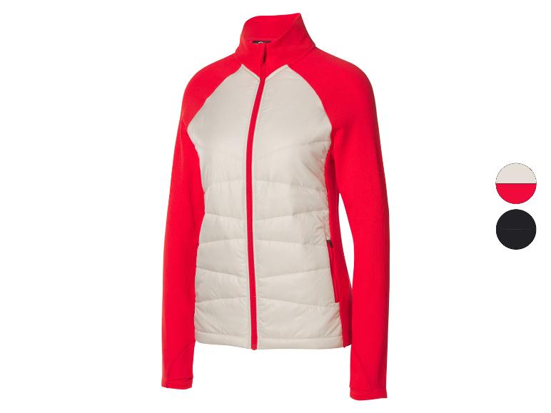 Veste de sport zippée rouge et crème, avec options de couleur
