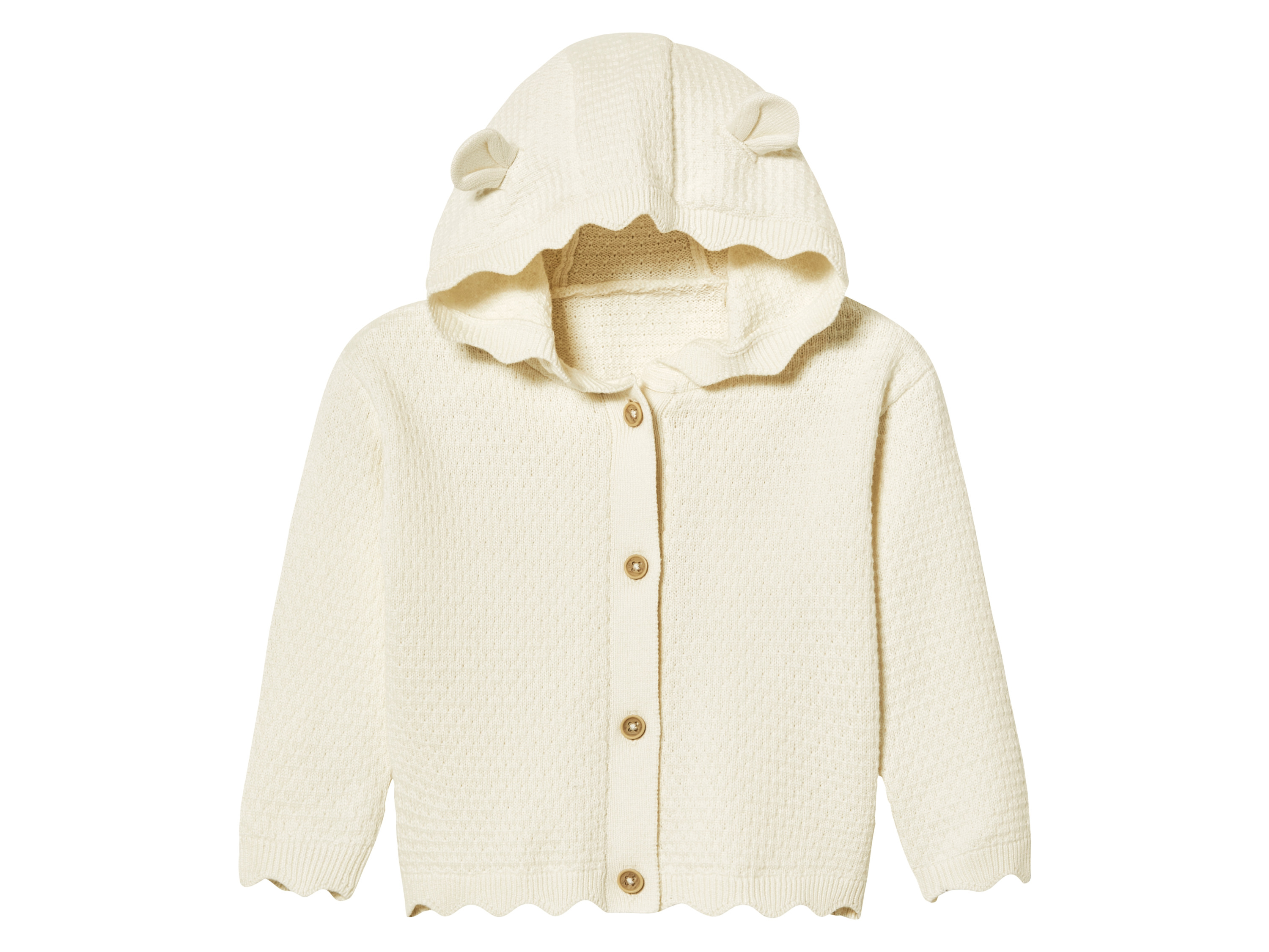 lupilu® Gilet en maille bébé (beige, 0-2 mois)