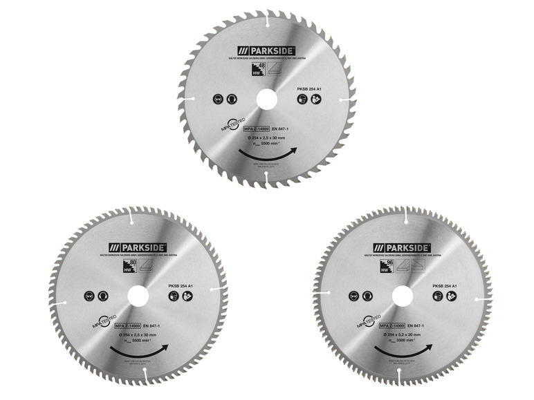 Aller en mode plein écran : PARKSIDE® Lame de scie circulaire PKSB 254 A1, 25,4 cm - Image 1