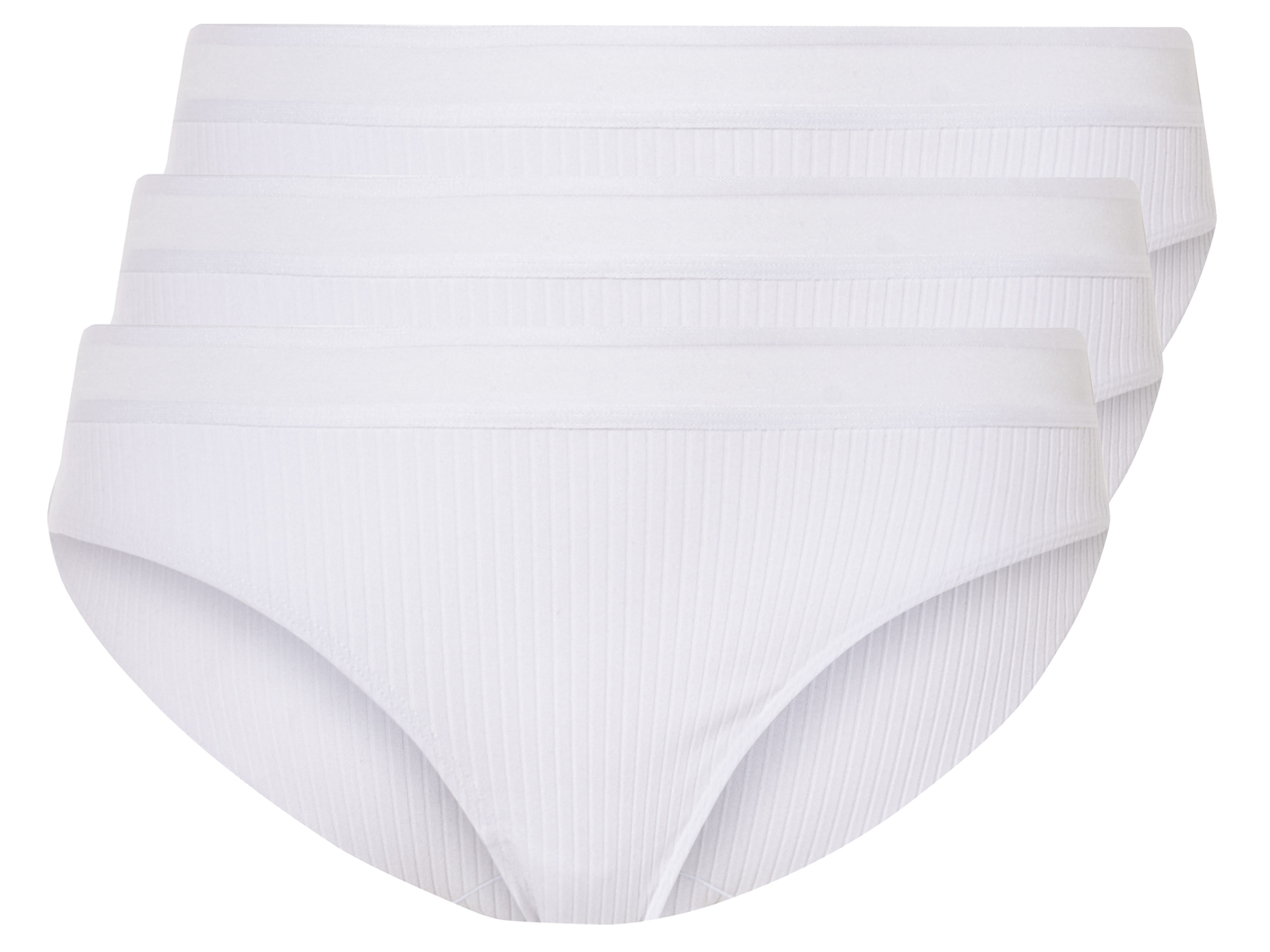 esmara® Lot de 3 slips femme  (blanc, S(34/36))