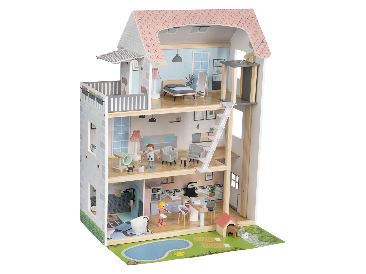 Playtive Maison de poupées en bois