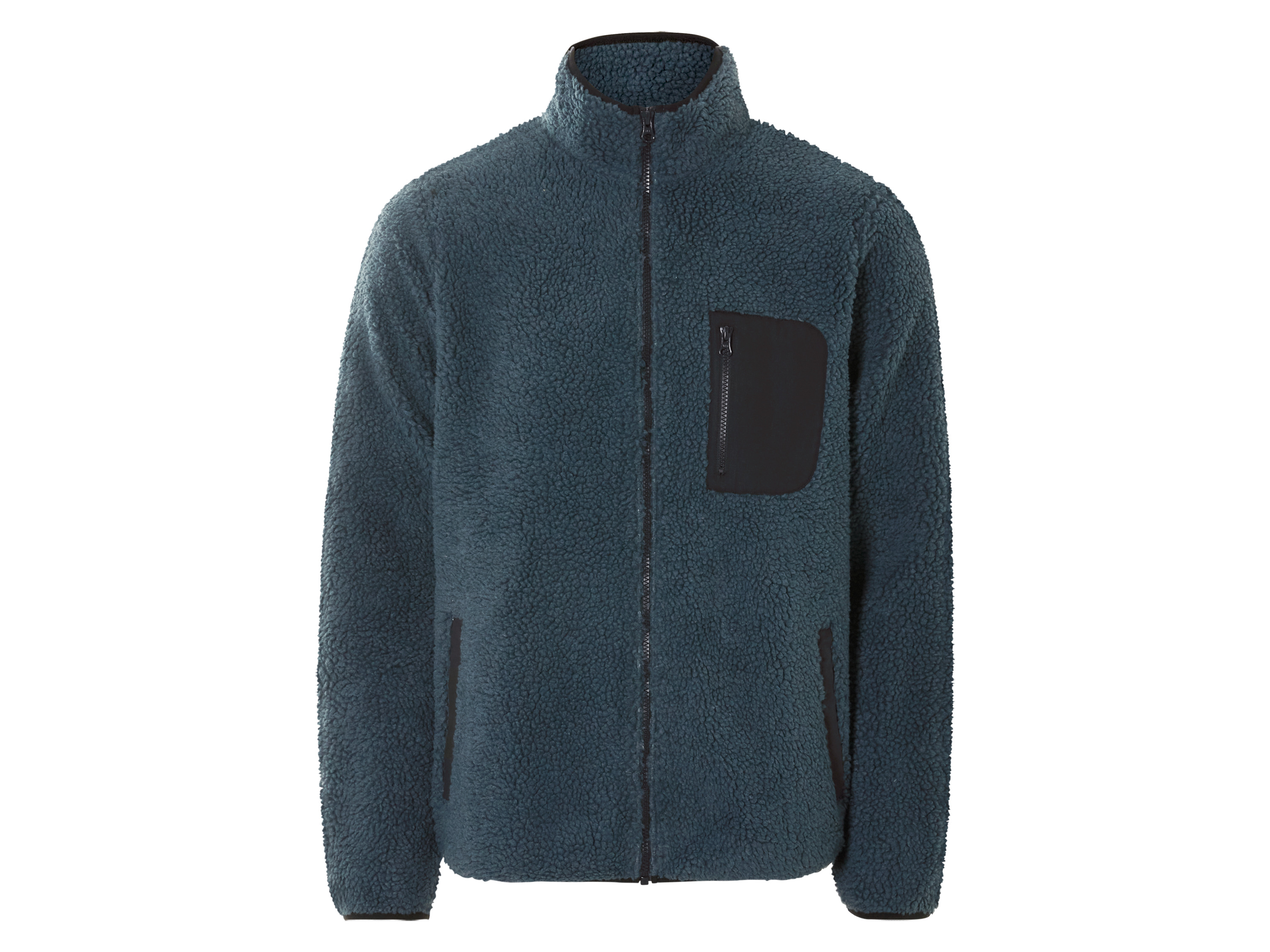 LIVERGY® Veste polaire en peluche homme (M, bleu)