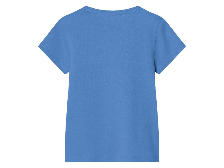 T-shirt bleu à manches courtes pour enfant.