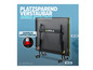 Une table de ping-pong pliable Joola sur roulettes.