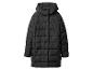 Doudoune longue noire avec capuche