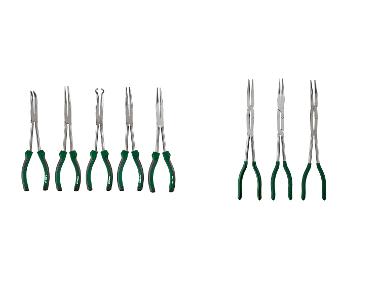 PARKSIDE® Jeu de pinces à long bec, 5 pièces / Jeu de pinces, 3 pièces.