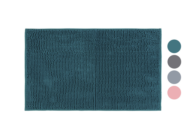 Tapis de bain texturé en turquoise