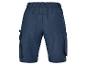 Shorts cargo bleu marine avec poches arrière.