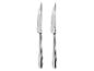 Deux couteaux de table SilverCrest argentés à lame dentelée