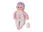 Poupée BABY born en pyjama rose avec biberon.