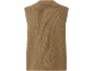 Gilet en maille côtelée marron